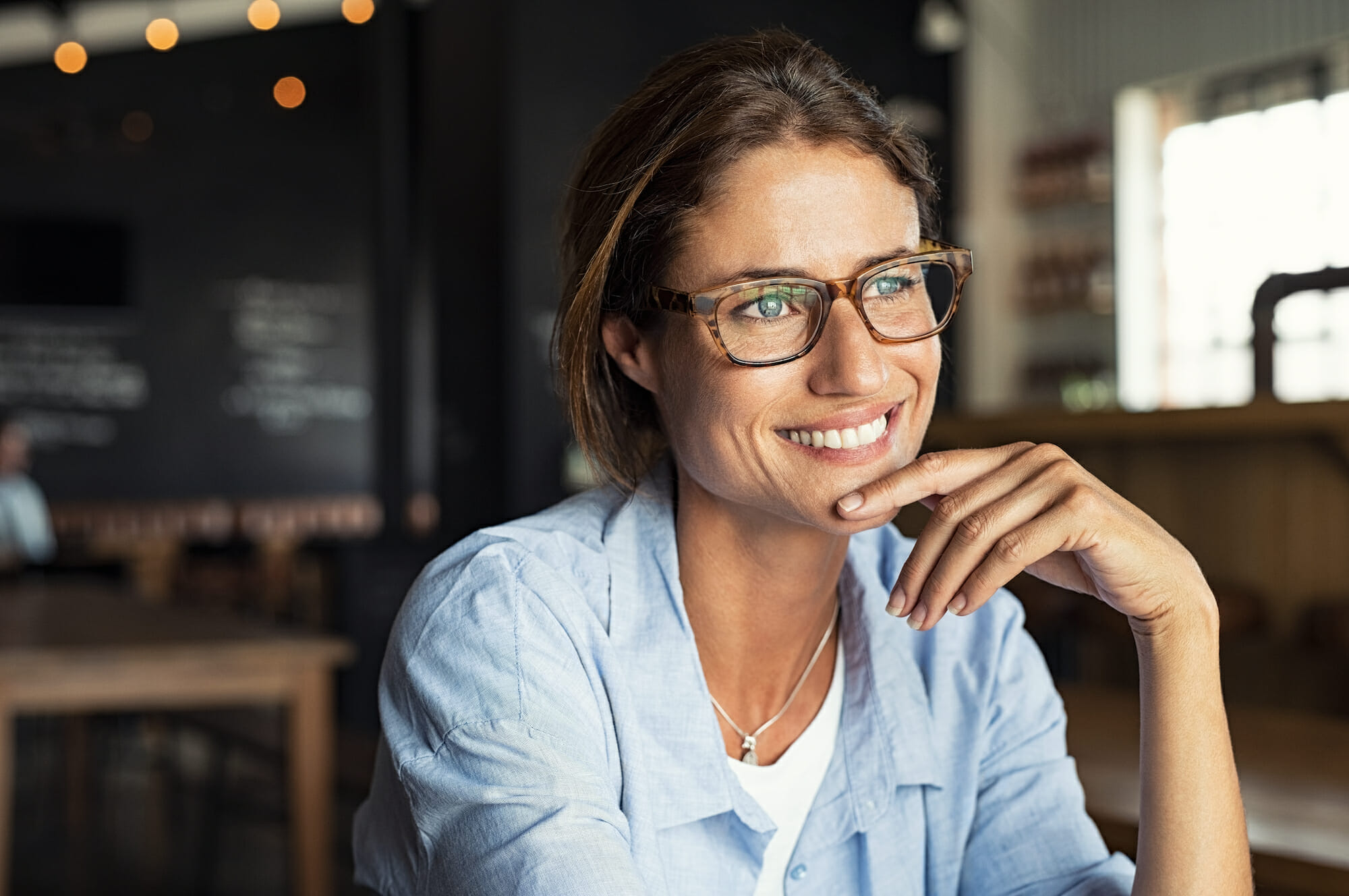 Example of woman showing the positive results of individual therapy for personal growth