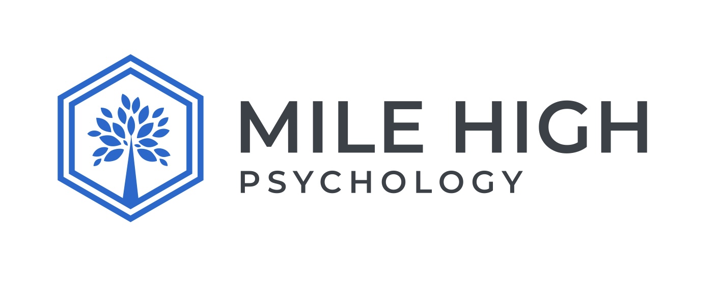 Mile High Psychology logo for header menu on mobile website